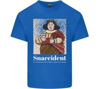 Snaccident Divertente Dieta Junk Food Peso Perdita Uomo Cotone T-Shirt
