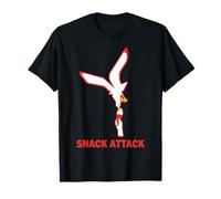 Snack Attacco Gabbiano Rubare Gelato Umorismo Maglietta