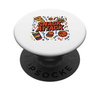 Snack Attack Divertente Cibo Pizza Bambini Bambini Juice Box Scuola PopSockets PopGrip Adesivo