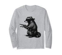 Snack Attack Divertente Procione retrò Maglia a Manica