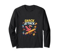 Snack Attack Funny Food Flamingo Bambini Bambini Back 2 Scuola Maglia a Manica