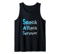Snack Attack Survivor Alimentato da Snack Questo è Il Mio spuntino Canotta