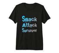 Snack Attack Survivor Alimentato da Snack Questo è Il Mio spuntino Maglietta Premium