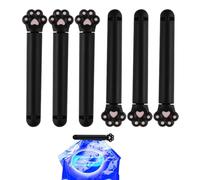 Snack Bag Clips Set - 6 pezzi Fridge Sealing Storage Clips, Cartoon Cat Paw Shape, Durable | Food Organizer, Bread, Coffee, Sandwich Storage, Kitchen Accessories, Refrigerator Household Pantry