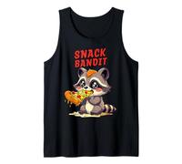 Snack BANDIT Carino Raccoon Pizza 90s Cartoon Style Canotta