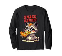 Snack BANDIT Carino Raccoon Pizza 90s Cartoon Style Maglia a Manica