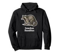 Snack Bandit Falso Nome Latino Divertente Procione Vintage Art Felpa con Cappuccio