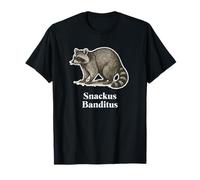 Snack Bandit Falso Nome Latino Divertente Procione Vintage Art Maglietta