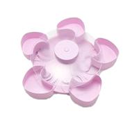 Snack Box Container - Rotating Fruit Serving Plate | Compartmentalized Snack Tray With Lid, Multi Purpose Food Storage Organizer For Home Kitchen Dining Room, Living Room Picnic Garden BBQ Camping Wit