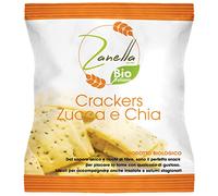 Snack Crackers alla Zucca e Chia 30 g, con olio di semi di girasole, 24 pacchetti, snack bio, merenda biologica, aperitivo, crackers salati