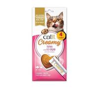 Snack cremosi per gatti Catit Creamy Tonno e Granchio, 4 Tubi x 10 g