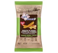 SNACK DI MAIS AL FORMAGGIO ZENZERO E CURCUMA FORMATO BASTONCINI "LIFE SNACK", PACCHETTO DA 70g, CONFEZIONE CONTENENTE 10PZ.