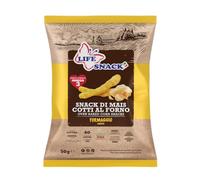 SNACK DI MAIS BASTONCINI AL FORMAGGIO "LIFE SNACK" PACCHETTO DA 50g, CONFEZIONE CONTENENTE 20 PACCHETTI
