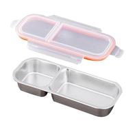 Snack Pack, Fruit Containers, 10.31x4.06x1.57in Stackable Design, Reusable Material, Silicone Sealed for Meal Prep, Take Out Condiments, Food Storage, Lunch Organization, Travel Snacks