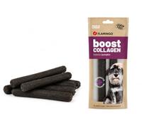 Snack per cani - Bastoncini per cani - Boost Salsiccia con insetti & collagene - Supporto per articolazioni - 2 x 100 g - Flamingo