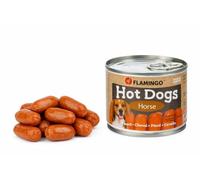 Snack per cani - Bastoncini per cani - Flamingo Cocktail Mini Salsicce con cavallo - 12 pezzi 120 g - senza zucchero - senza coloranti e aromi artificiali - prodotto in Europa