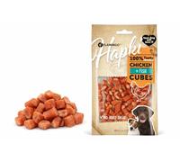 Snack per cani - Bastoncini per cani - Flamingo Hapki Bocconcini con pollo e pesce - 85 g - senza zuccheri aggiunti