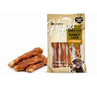 Snack per cani - Bastoncini per cani - Flamingo Hapki Zampa di coniglio con pollo - 85 g - senza glutine - senza zuccheri aggiunti