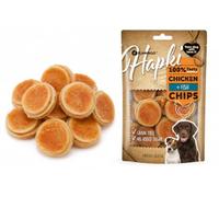 Snack per cani - Bastoncini per cani - Hapki Chips con pollo & pesce - Senza cereali - 85 g - Flamingo