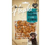 Snack per cani - Bastoncini per cani - Hapki Cubetti con salmone e merluzzo - Senza glutine - Senza cereali - 85 g - Flamingo