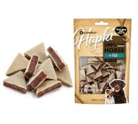 Snack per cani - Bastoncini per cani - Hapki Cubetti di sushi con cavallo & pesce - Senza cereali - 85 g - Flamingo