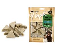 Snack per cani - Bastoncini per cani - Hapki Cubetti di sushi con spinaci & pesce - Senza cereali - 85 g - Flamingo