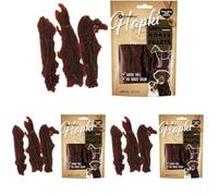 Snack per cani - Bastoncini per cani - Hapki Filetto con cavallo - Senza cereali - Senza zuccheri aggiunti - 85 g - Flamingo (Confezione da 3)