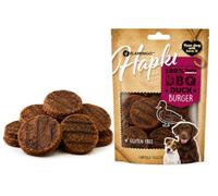 Snack per cani - Bastoncini per cani - Hapki Mini Burger con anatra - Senza glutine - 85 g - Flamingo