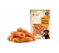 snack per cani - bastoncini per cani - Hapki rotolini con pollo - 85 g - senza glutine - senza cereali - senza zuccheri aggiunti