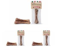 snack per cani - bastoncini per cani - Nature osso di fibula di maiale con carne - 90 g - senza glutine - senza zuccheri aggiunti - prodotto in Europa (Confezione da 3)