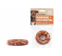 snack per cani - bastoncini per cani - R'Hide anello con pollo e merluzzo - 45 g - Ø 7 cm - senza glutine - senza cereali - senza zuccheri aggiunti