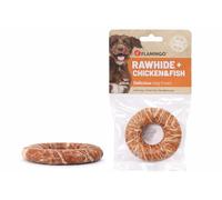 snack per cani - bastoncini per cani - R'Hide anello con pollo e merluzzo - 90 g - Ø 10 cm - senza glutine - senza cereali - senza zuccheri aggiunti