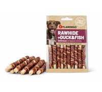 snack per cani - bastoncini per cani - R'Hide con anatra e merluzzo - 12 cm - 30 pezzi - 350 g - senza glutine - senza cereali - senza zuccheri aggiunti
