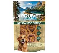 Snack per cani (confezione da 12) - Anelli di trachea di manzo e pollo 100 g, snack naturali per cani - Arquivet