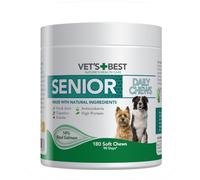 Snack per cani Vet's Best Senior Daily Chews Lachs - 400 g (180 compresse masticabili)