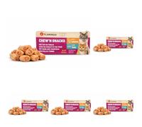 Snack per gatti - Bastoncini per gatti - Flamingo Chew'n Snack Rotolini con pollo e tonno - 10 g - ricco di proteine - con taurina e vitamina E - senza glutine - senza cereali (Confezione da 5)