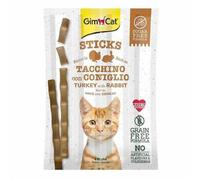 Snack per gatti Gimcat Stick tacchino e coniglio 4x20 g