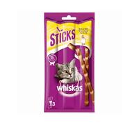 Snack per Gatti Whiskas Sticks al Pollo 28 x 18g Bastoncino Realizzato 80% Carne