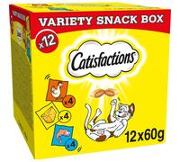 Snack per Gatto Confezione mista con Pollo Formaggio e Salmone 1 Confezione (12