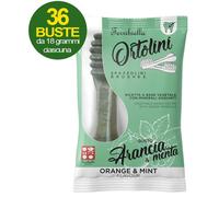 Snack Spazzolini per cani Ortolotti gusto arancia e menta 36 mini pack da 2 pezz