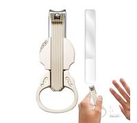 Snack sul piedi con protezione da splash - unghie precisa e una pedana sarto per uomini donne | Terrimmer ergonomico con la maniglia di apribottiglie e la forma del violino per i viaggi a casa