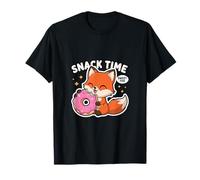 Snack Time, Ciambella con Volpe Dolce, Motivo Kawaii Maglietta