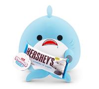 Snackle Serie 2 Snackle da 20 cm di ZURU, peluche batuffoloso, coccoloso e schiacciabile da 20 cm con accessorio snack di marca ufficiale, Shark (Hershey, Cookie n Cream)