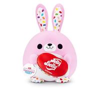 Snackles Coniglietto Pasquale 20 cm (Flossie) di ZURU, Peluche Bunny Morbido con Accessorio Jelly Belly, Regalo Pasqua