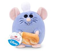 Snackles Disney 8-inch Plush (Remi & Baguette) by ZURU - Peluche ultra-morbido con accessorio snack, peluche collezionabile per bambini, adolescenti e fan Disney