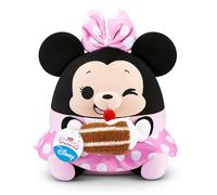 Snackles Disney, peluche da 35 cm di ZURU, peluche con accessorio snack(MINNIE)
