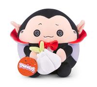 Snackles Halloween, peluche Serie 1 da 20 cm di ZURU, peluche con accessorio snack (DRACO)