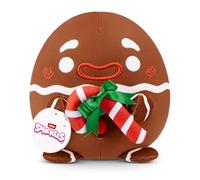 Snackles, peluche natalizio Serie 2 da 20 cm di ZURU, peluche con accessorio snack (GINGER)