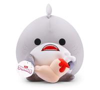 Snackles, peluche Serie 1 non ufficiale da 35 cm di ZURU, peluche con accessorio snack (FINN)