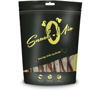 SnackOMio - Snack premium da masticare per cani - Chew twisters di anatra croccanti, 200g, confezione da 1 (1 x 200g)
